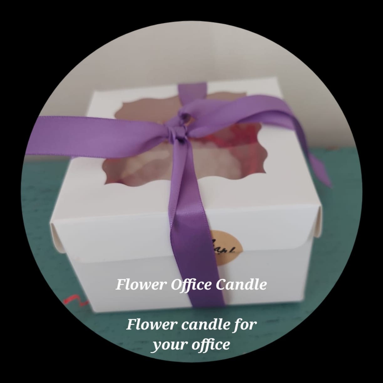 Flower office candle